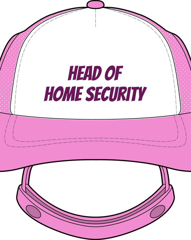 "Head of Home Security" Dog Foam Trucker Hat