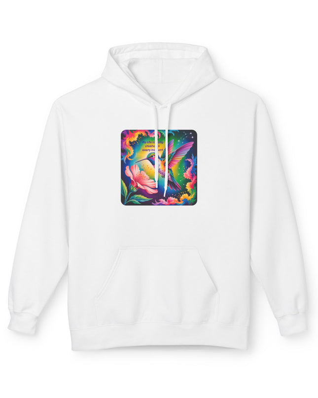 "My Life is Being Created in Every Moment" Unisex Midweight Softstyle Fleece Hoodie