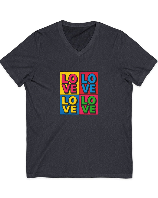 "Love, (Andy Warhol style)" Ladies' V-Neck T-Shirt