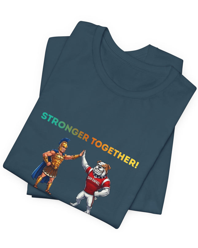 "Stronger Together SR and TL Mascots" Unisex Jersey Short Sleeve Tee