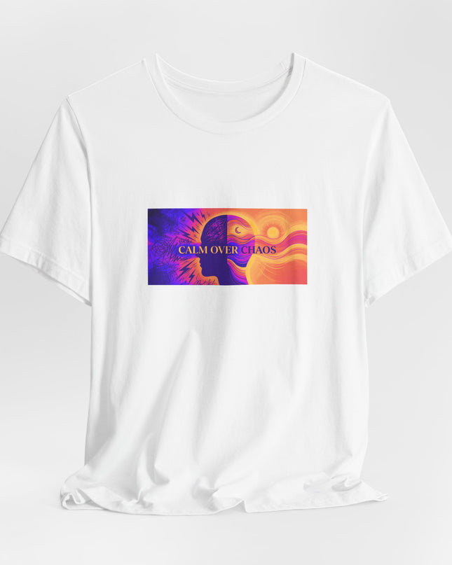 "Calm Over Chaos- Vivid" Unisex Jersey Short Sleeve Tee