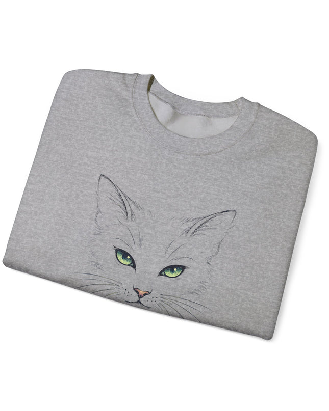 "Cat Face Sketch" Unisex Adult Sweatshirt