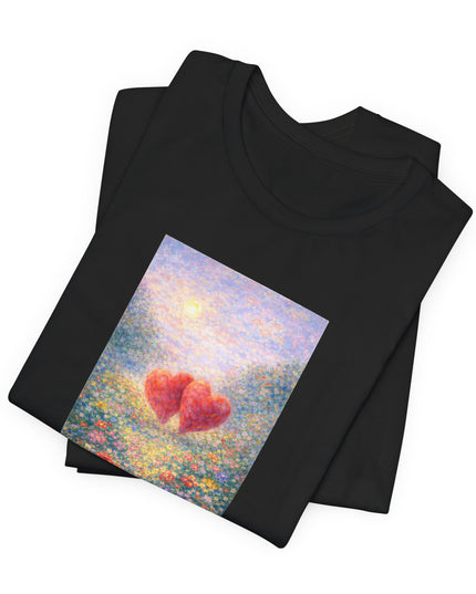 "Valentine's Day - Monet Style" Unisex Jersey Short Sleeve Tee