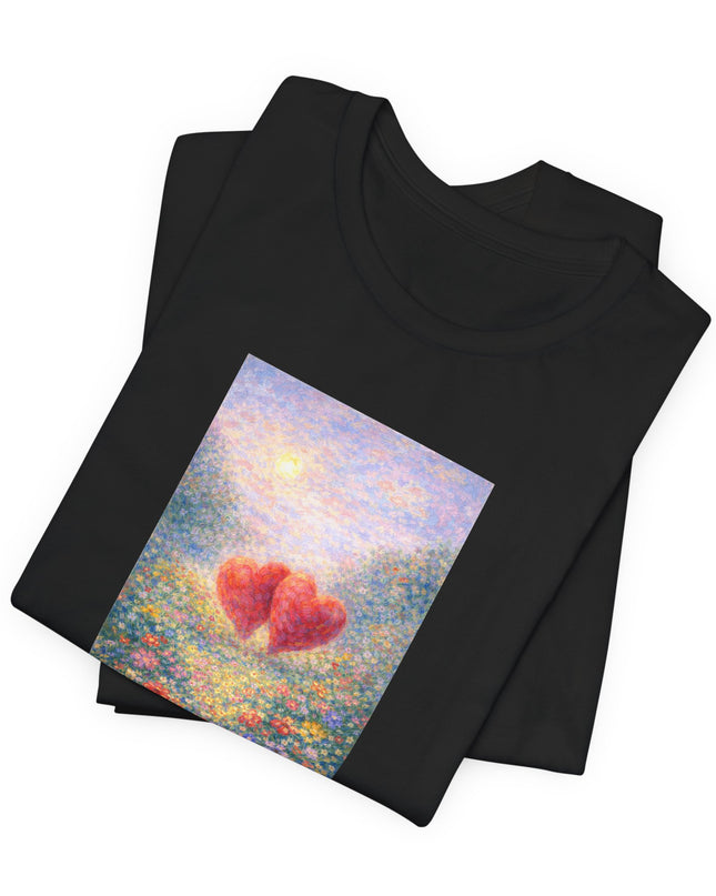 "Valentine's Day - Monet Style" Unisex Jersey Short Sleeve Tee