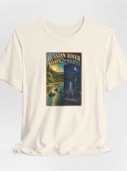 "Russian River Days, Russian River Nights" Unisex Jersey Short Sleeve Tee