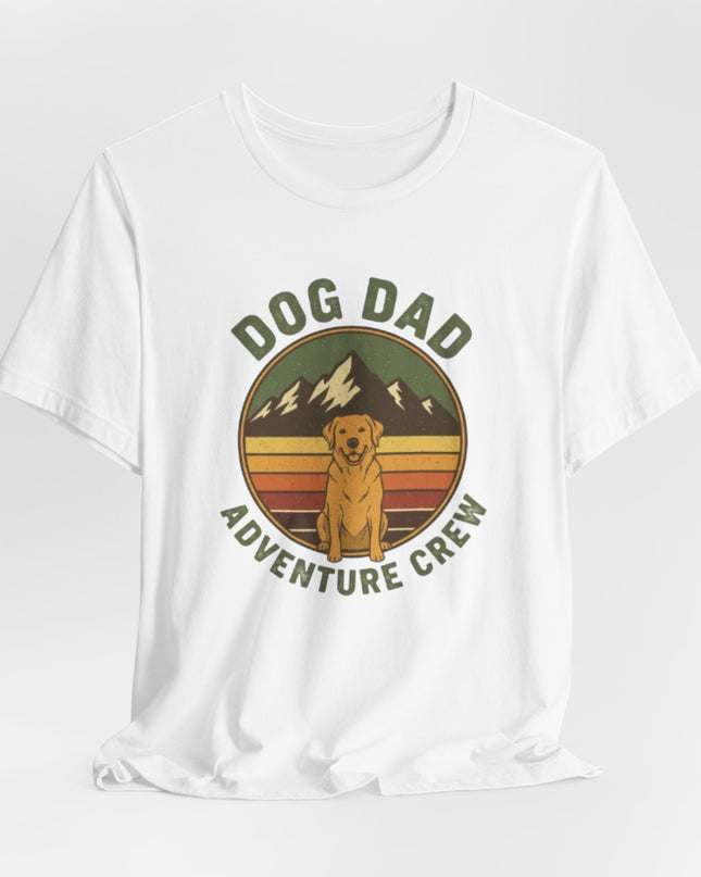 "Dog Dad Adventure Crew" Unisex Jersey Short Sleeve Tee