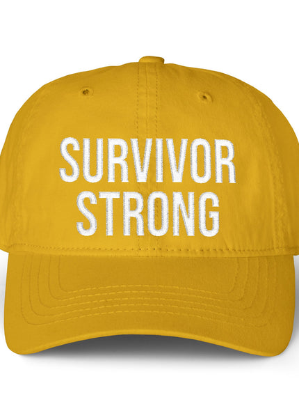 "Survivor Strong" Women's Pigment-Dyed Cap with Fashion Undervisor (Embroidery)