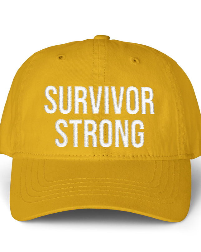 "Survivor Strong" Women's Pigment-Dyed Cap with Fashion Undervisor (Embroidery)