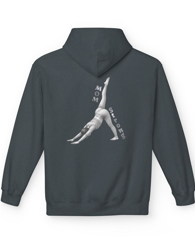 "Mom Strong Pilates" (Lighter ink on both sides) Unisex Midweight Softstyle Fleece Hoodie