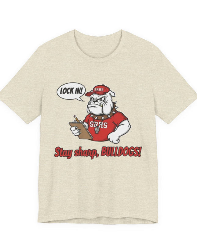 "Lock in, Stay Sharp" Unisex Jersey Short Sleeve Tee
