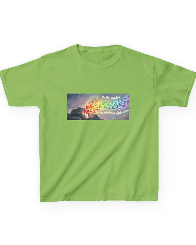 "Be the Rainbow in Someone's Dark Cloud" Kids Heavy Cotto Tee