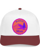 One size / Maroon / White