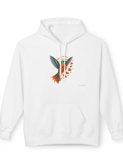 "Hummingbird and Poppies" Unisex Midweight Softstyle Fleece Hoodie