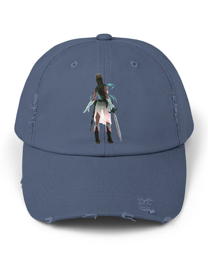 "Female warrior" Unisex Distressed Cap