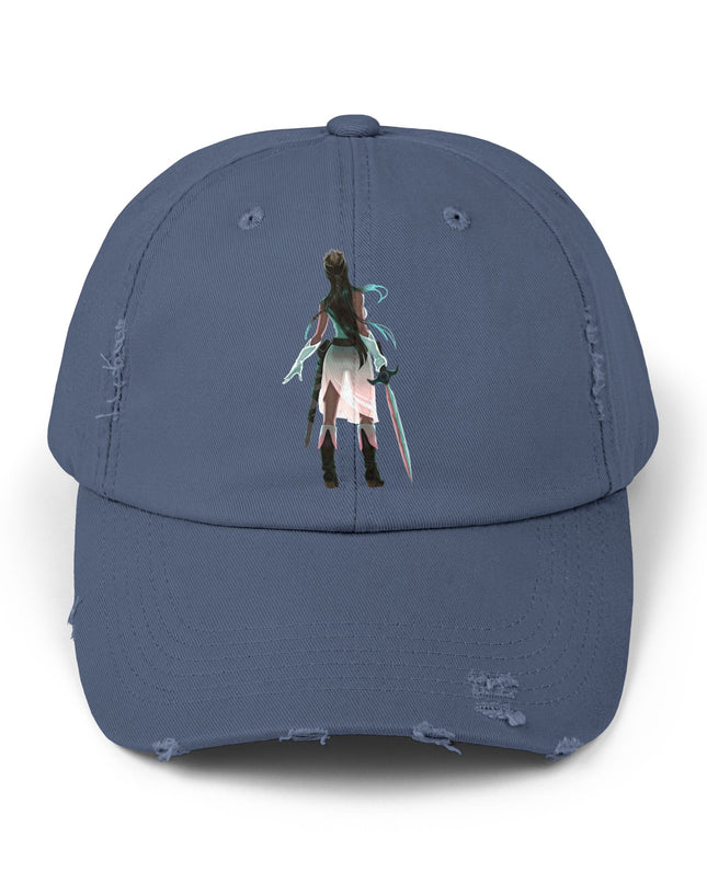 "Female warrior" Unisex Distressed Cap
