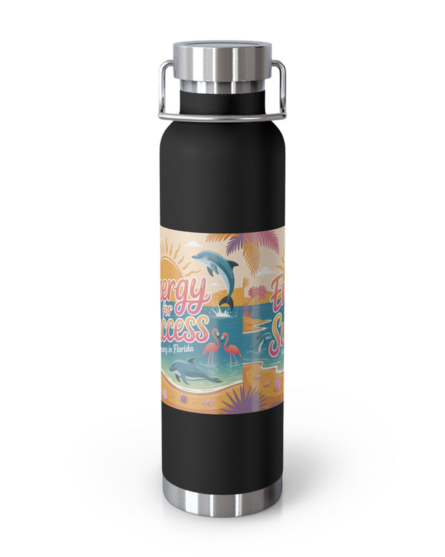 "February in Florida, Energy for Success" Copper Vacuum Insulated Bottle, 22oz