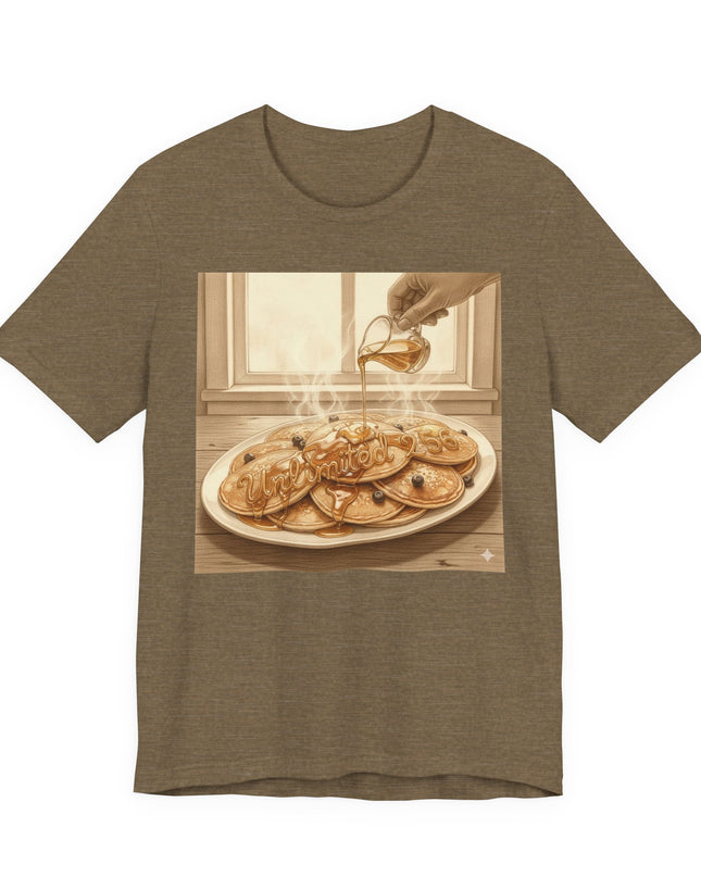 "Pancakes with Syrup" Unlimited 256 Unisex Jersey Short Sleeve Tee