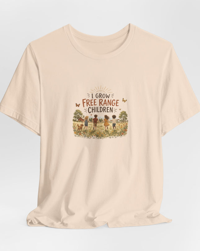 "I Grow Free Range Children" Unisex Jersey Cotton Tee