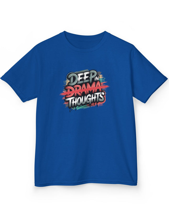 "Deep in Drama Thoughts" Kids Heavy Cotton Tee