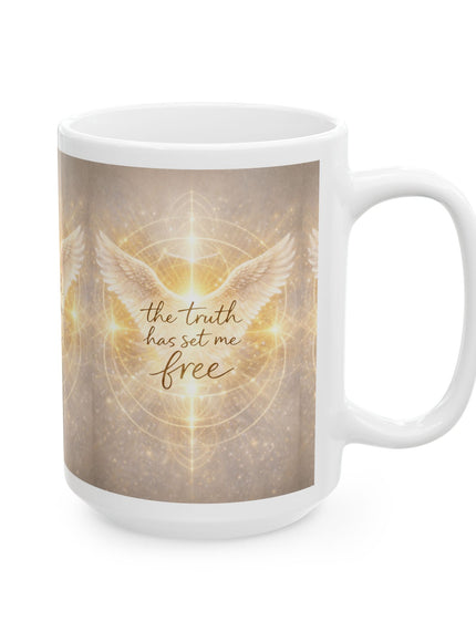 "The Truth Will Set You Free" Ceramic Mug, (11oz, 15oz)