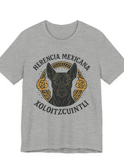 "Herencia mexicana - Xoloitzcuintli" Unisex Jersey Short Sleeve Tee