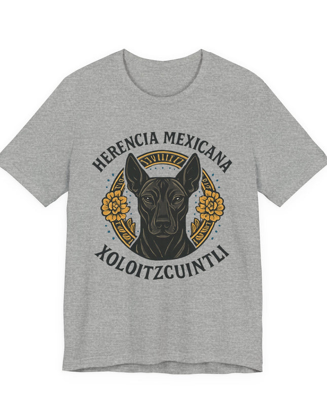 "Herencia mexicana - Xoloitzcuintli" Unisex Jersey Short Sleeve Tee