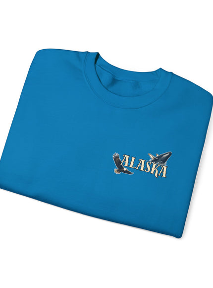 "Alaska" (Ink front and back) Unisex Heavy Blend Crewneck Sweatshirt