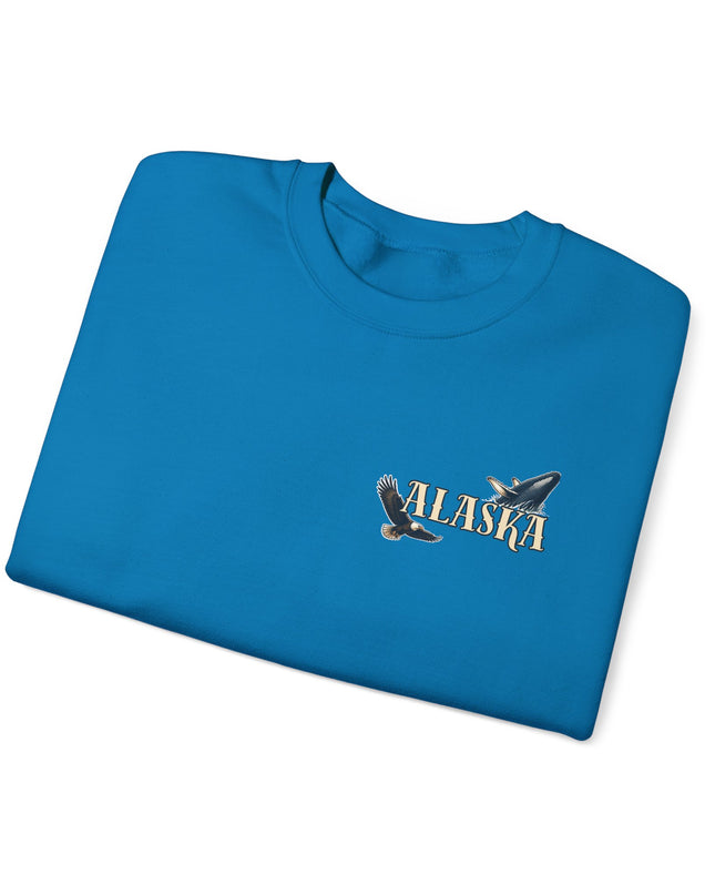 "Alaska" (Ink front and back) Unisex Heavy Blend Crewneck Sweatshirt