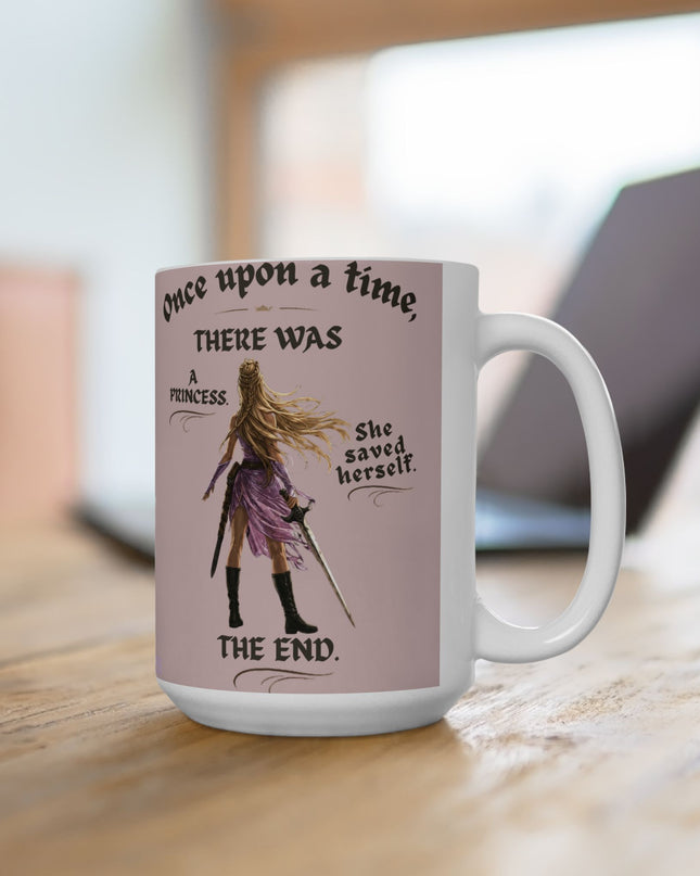 "She Saved Herself" Ceramic Mug, (11oz, 15oz)