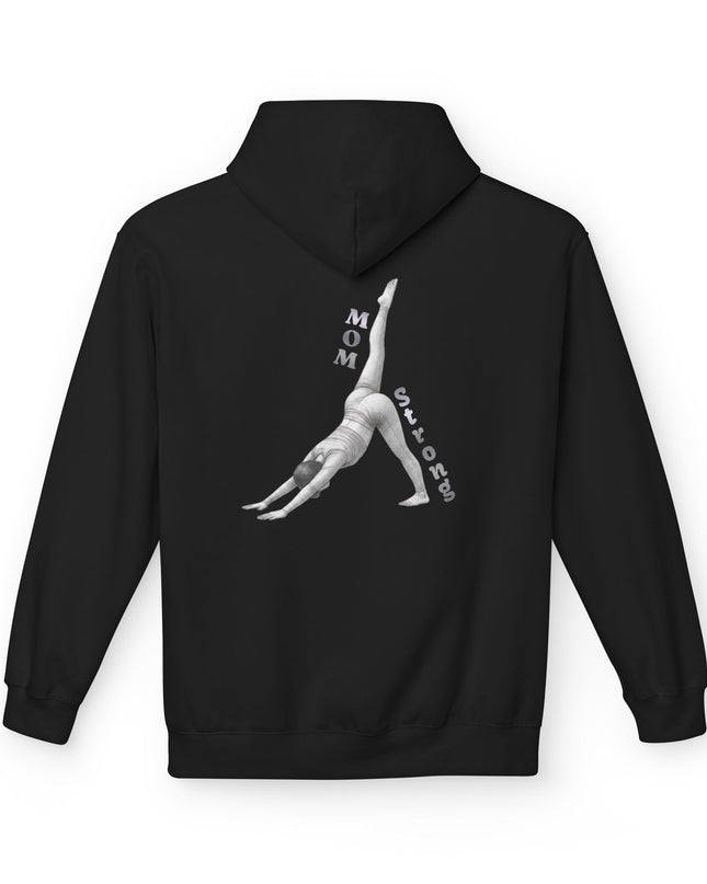 "Mom Strong Pilates" (Lighter ink on both sides) Unisex Midweight Softstyle Fleece Hoodie