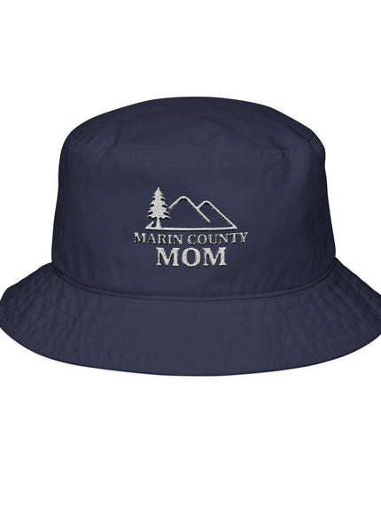"Marin County Mom" Bucket Hat (White Embroidery)