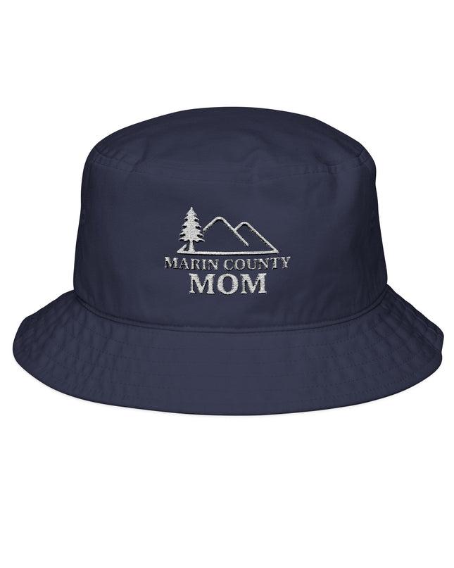 "Marin County Mom" Bucket Hat (White Embroidery)
