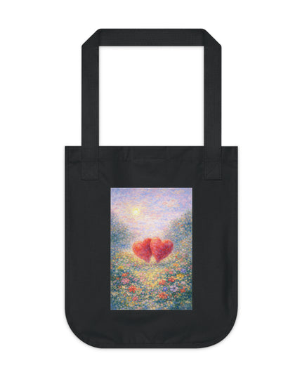 "Valentine's Day - Monet Style" Organic Canvas Tote Bag