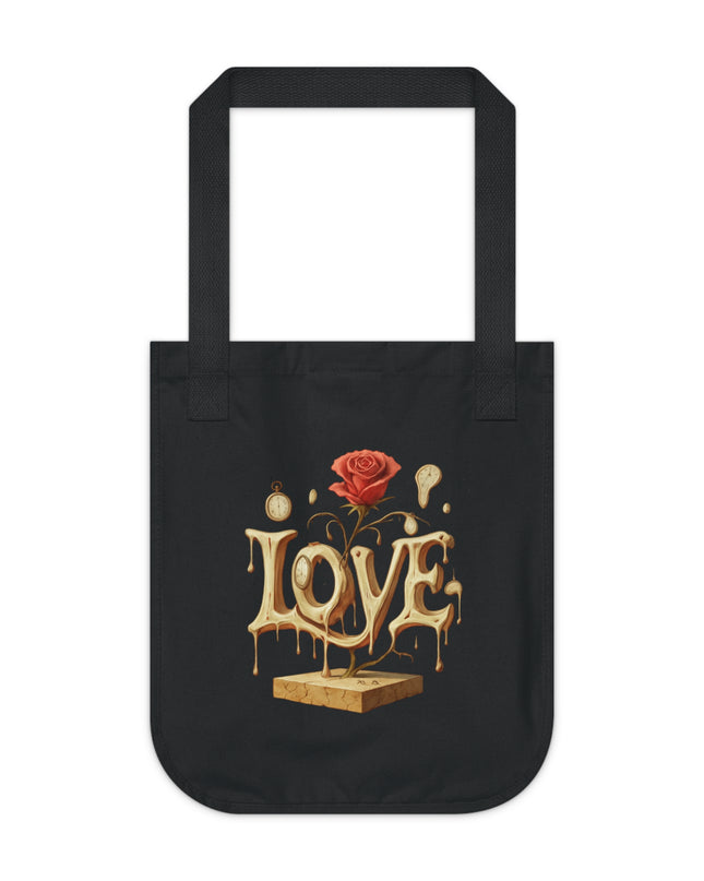 "Love (Salvador Dali style)" Organic Canvas Tote Bag