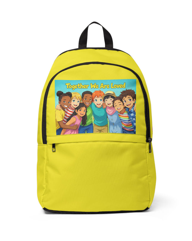 "Together We Are Loved" Unisex Fabric Backpack