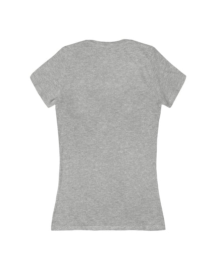 "Valentine's Day - Monet Style" Women's Jersey Short Sleeve Deep V-Neck Tee