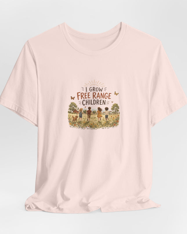 "I Grow Free Range Children" Unisex Jersey Cotton Tee