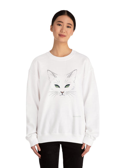 "Cat Face Sketch" Unisex Adult Sweatshirt