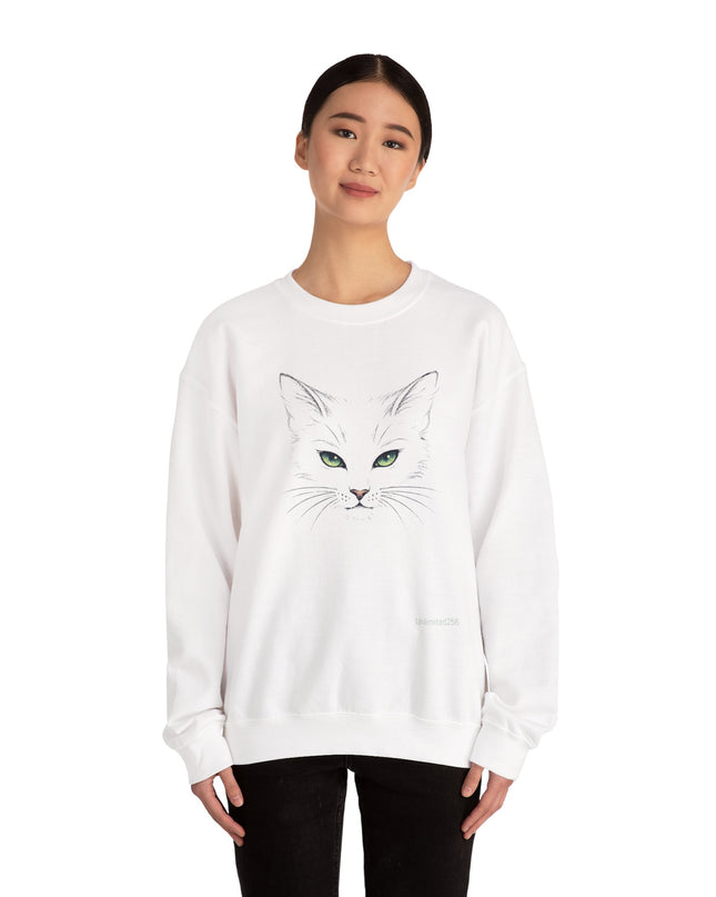 "Cat Face Sketch" Unisex Adult Sweatshirt