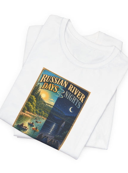 "Russian River Days, Russian River Nights" Unisex Jersey Short Sleeve Tee