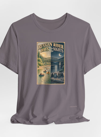 "Russian River Days, Russian River Nights" Unisex Jersey Short Sleeve Tee