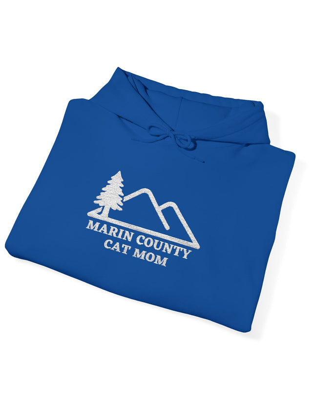 "Marin County Cat Mom" Unisex Heavy Blend Hooded Sweatshirt
