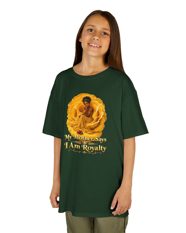 "My Mother Says I am Royalty" Kids Heavy Cotton Tee
