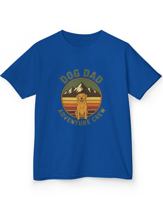"Dog Dad Adventure Crew" Kids Heavy Cotton Tee