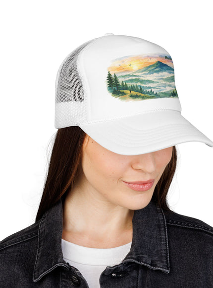"Marin County, Where the Hills Meet the Sky" Foam Trucker Hat