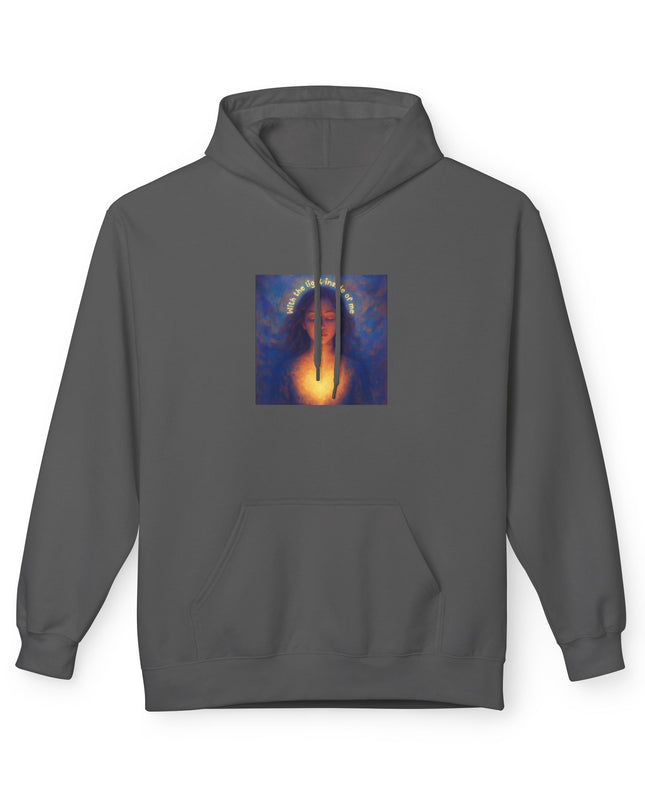 "With the Light Inside of Me" Unisex Midweight Softstyle Fleece Hoodie