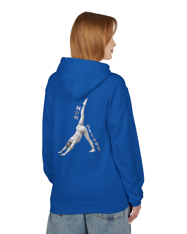 "Mom Strong Pilates" (Lighter ink on both sides) Unisex Midweight Softstyle Fleece Hoodie
