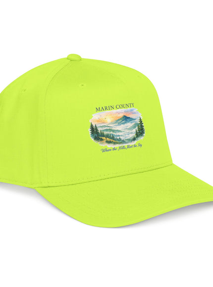 "Marin County, Where the Hills Meet the Sky" Mid Profile Baseball Cap
