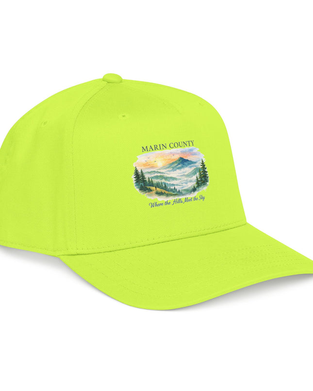 "Marin County, Where the Hills Meet the Sky" Mid Profile Baseball Cap