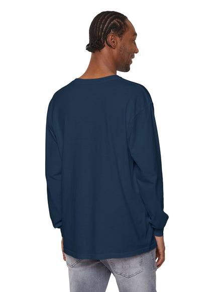 "Tides and Tall Trees" Unisex Garment-dyed Long Sleeve T-Shirt